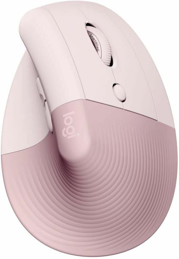 Logitech Lift Ratón Inalámbrico Vertical / Ergonómico / 2.4GHz / Rosado