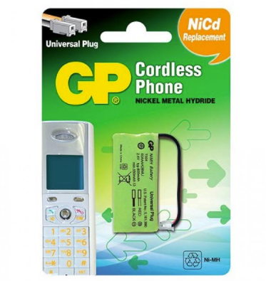 GP Battery NI-MH Cordless Phone 2XAAA