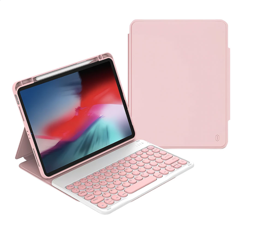 WIWU JMS001 2018 Funda con teclado para Ipad Air 10.9&quot;/11&quot; // ROSADO