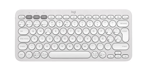 Logitech K380s Pebble Keys 2 - Teclado Inalámbrico / Bluetooth / Español / White