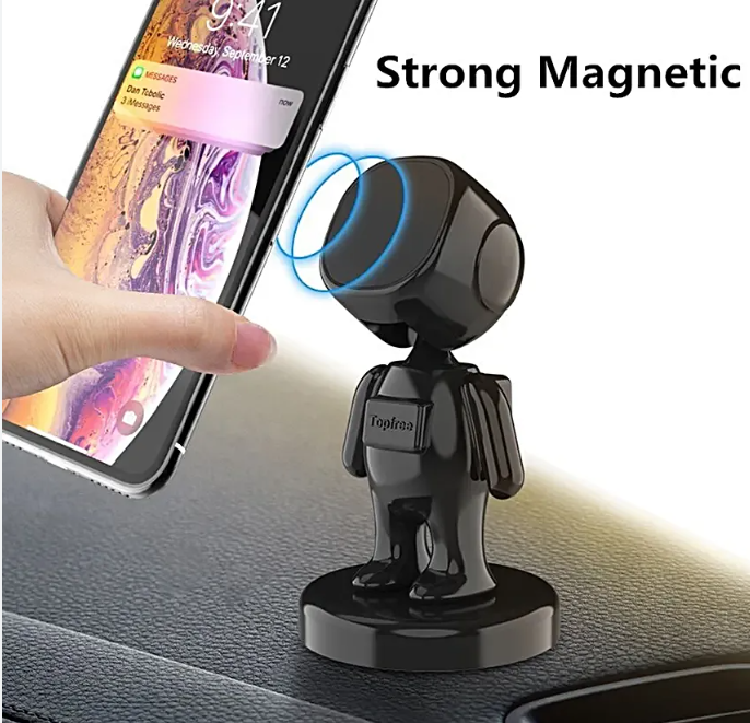 Genérico Soporte Magnetico de celular tipo Astronauta/Negro