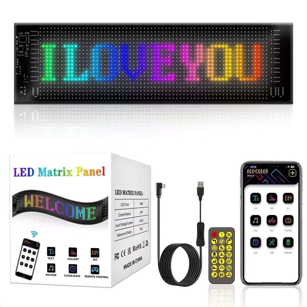 Generico 1664  Letrero LED Flexible con control y App 