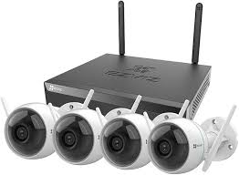 [EZV-CAM-SUR-X5SKIT-NA-425] Ezviz Kit X5S NVR Inalambrico de 4-Puertos + 4 Cámaras H3C / HDMI, VGA