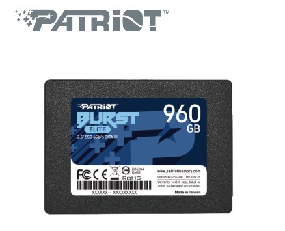 [PAT-STO-MEM-PBE960GS25SSDR-NA-126] PATRIOT Burst Elite - Disco Interno SSD / 2.5 / SATA 3 / 960GB / Negro