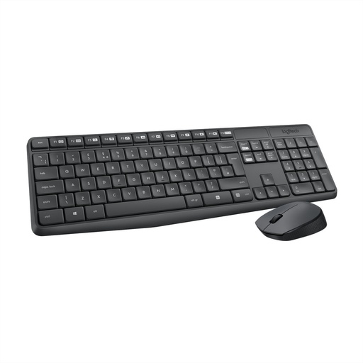[LOG-HYM-KYM-920007901-BK-123] Logitech 920-007901 Combo Inalambrico Teclado MK235 / USB / Español / Negro