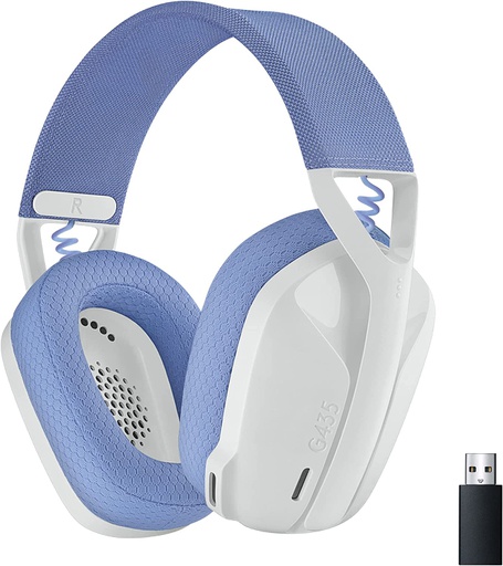 [LOG-HYM-GAM-981001073-WH-323] Logitech G435 Auriculares Inalámbricos estéreo para Juegos - Bluetooth / USB / Blanco
