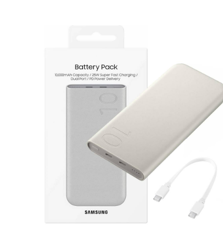 [SAM-CEL-ACC-P3400-BE-224] Samsung P3400 Power Bank 10,000mAh /25W Cargar rapido /Alimentacion con 2puerto Usb-C