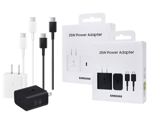 [SAM-ACC-MSC-EPT2510-BK-324] Samsung EP-T2510 25W PD Power Adapter + Type-C to C Cable Included 