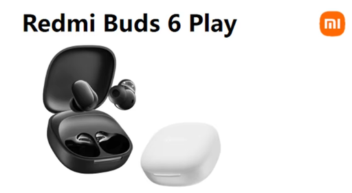 [XIA-ACC-AYM-BUDS6PLAY-WT-424] Redmi Buds 6 Play /M2420E1 - Wireless Headphones / Bluetooth / White