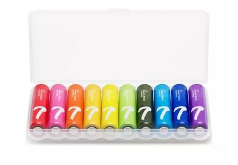 [BAT-CON-XIA-Z17-NA-125] XIAIOMI ZI7 Batería AAA Alcalina de Colores - 10-Pack