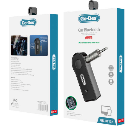 [MAX-GOD-ACC-BT103-BK-125] Go-Des BT103 Receptor Bluetooth USB-A