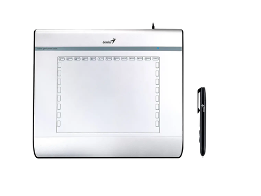 [GEN-ACC-ACC-31130001400-SL-325] Genius EasyPen i608 - Tableta Gráfica con Lápiz Inalámbrico / 6” X 8” / Plata