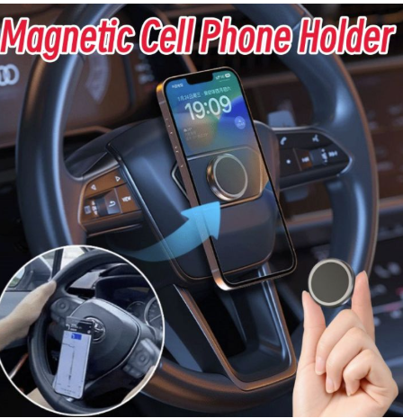 [NOV-MSC-ACC-ZERO-NA-125] NOVO Holder Rotativo Magnetico para celular