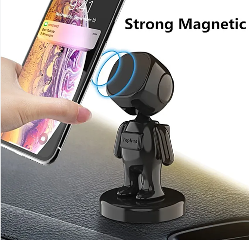 [GEN-MSC-ACC-ASTROHOLD-BK-125] Genérico Soporte Magnetico de celular tipo Astronauta/Negro