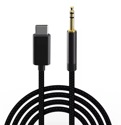 [GEN-MSC-CBL-GL0901-BK-125] Genérico Cable USB Tipo C a 3.5 Auxiliar