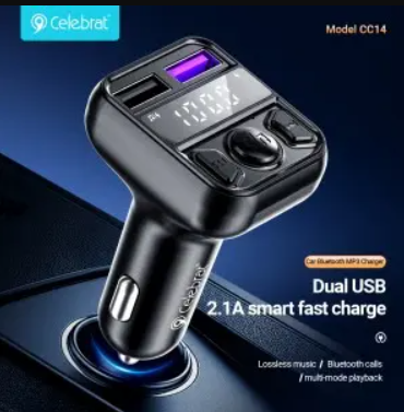 [CEL-MSC-ACC-CC14-BK-225] Celebrat CC14 -Car FM Transmitter  /Black 