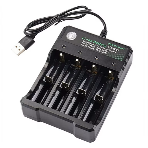 [ACC-MSC-ZOE-1865012-BK-325] Zoecan 18650-12 USB Battery Charger for #18650 1.2v-1.5v / 3.7v-4.2v